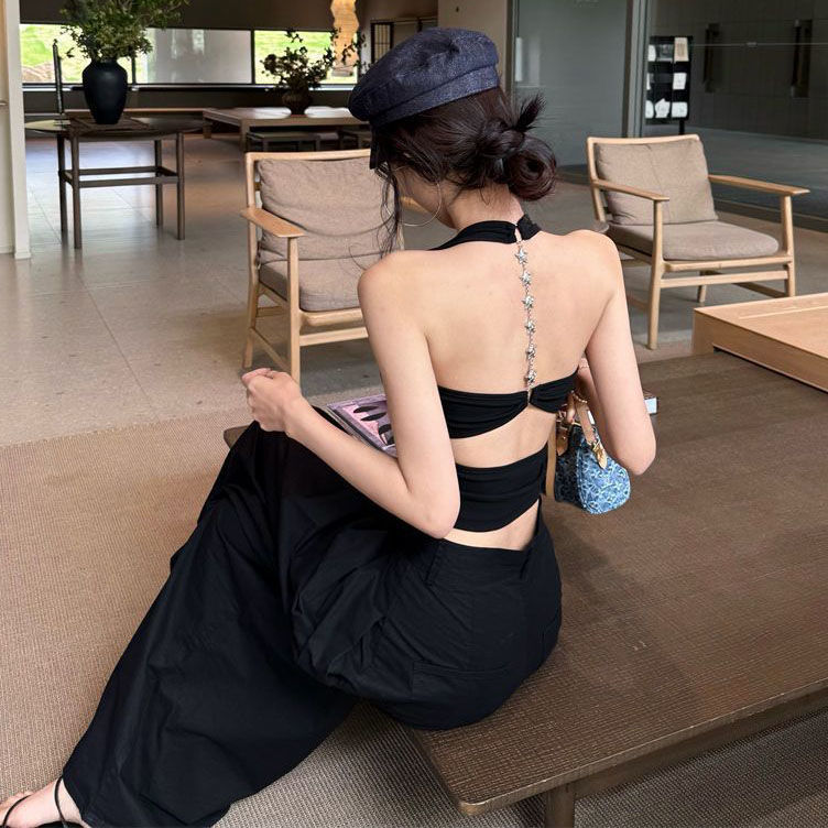 섹시한 스트랩리스 백리스 베스트 여성 여름 스타 체인  - Strapless Bra Backless 리뷰 및 가격