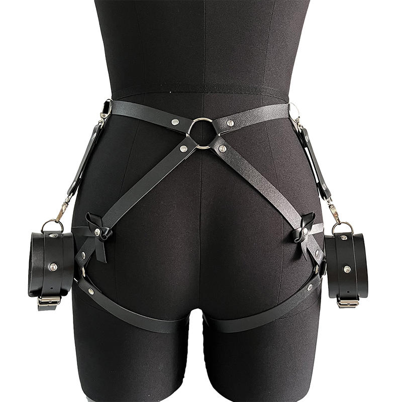 세련된 여성용 리본 장식 레그 하네스와 팔찌가 있는 인 - Garter Belt Set 리뷰 및 가격