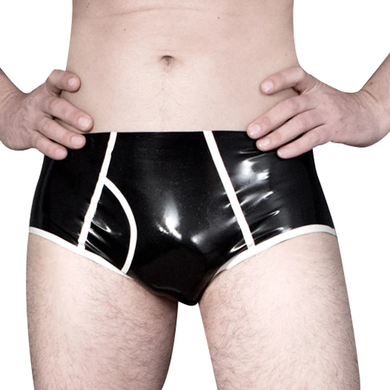 스트라이프 구멍이있는 파티 라텍스 팬티 고무 팬티 반바 - Boyshort Underwear 리뷰 및 가격