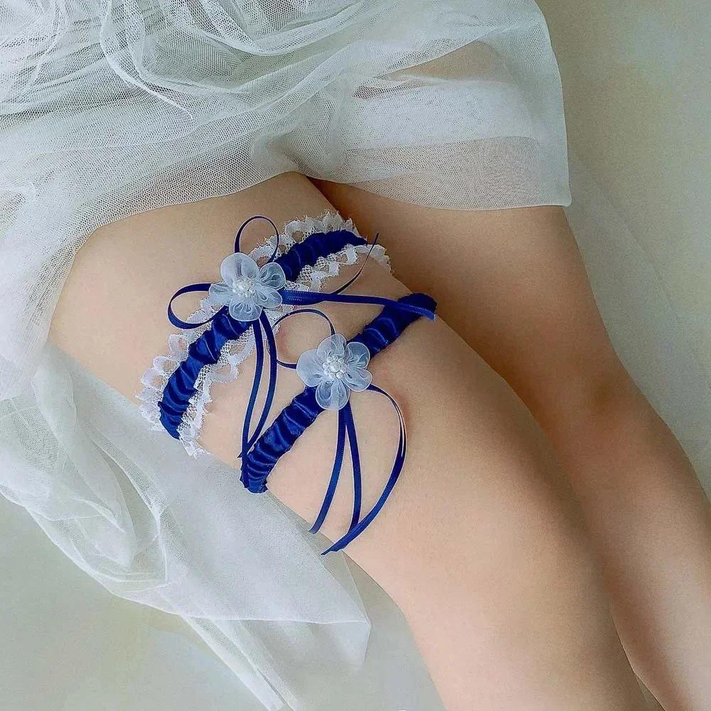 2개 세트 새틴 리본 웨딩 브라이덜 가터 벨트 신축성  - Garter Belt Set 리뷰 및 가격